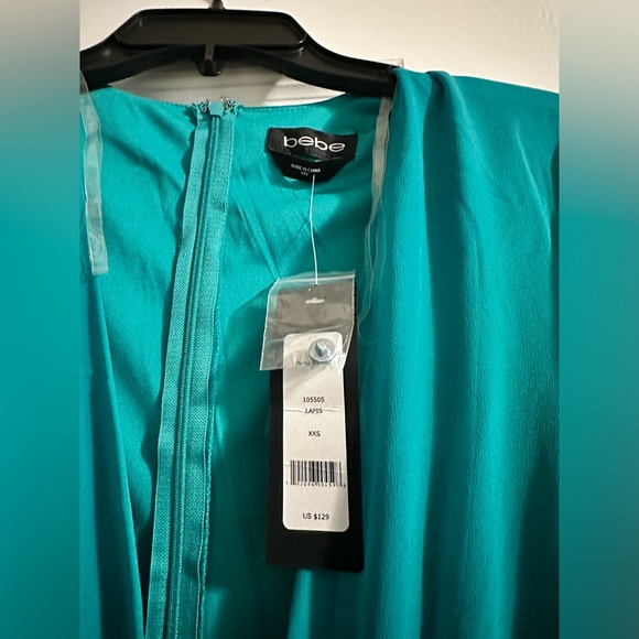 bebe  Deep V Maxi Dress - Lapis xxs - Picture 5 of 6